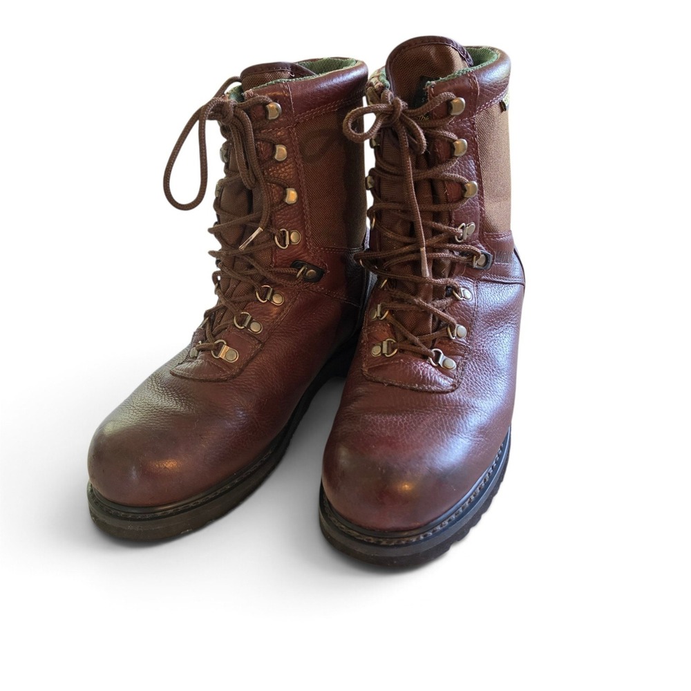 Wolverine Gore-Tex Mens 10.5 Brown Leather Waterproof Hunting Hiking Boots